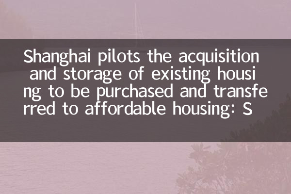上海試點存量房收儲轉保障房：專項債資金支持房企化解庫存