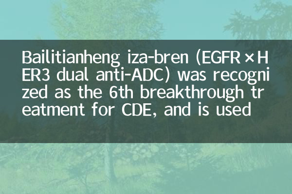 百利天恒iza-bren（EGFR×HER3雙抗ADC）獲CDE第6項突破性治療認定，用於鉑耐藥復發卵巢癌等