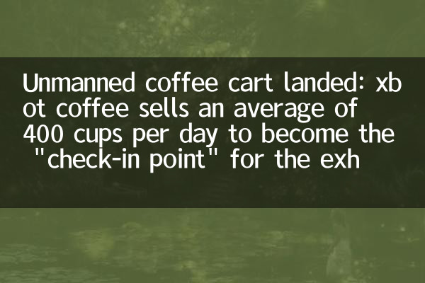 無人咖啡車落地：xbot coffee 日均售出 400 杯成展會「打卡點」